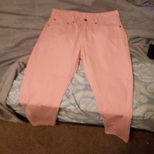 pink jeans
